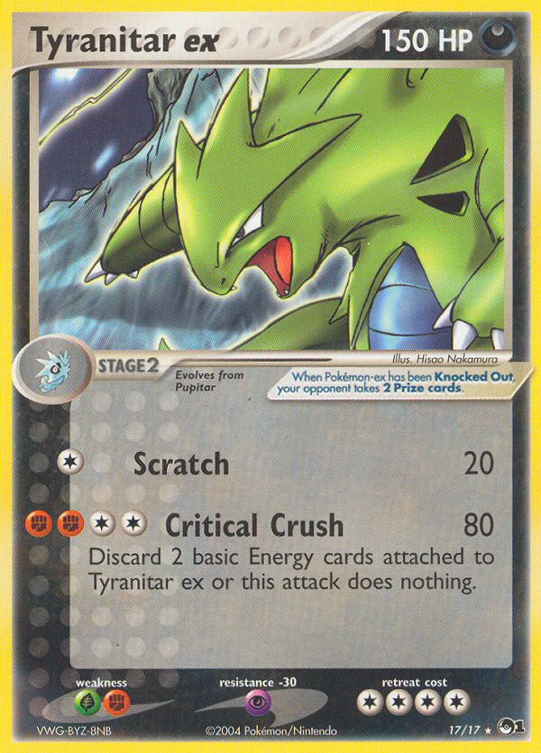 Tyranitar ex (17/17) [POP Series 1] | Deep Dive Games St. Marys