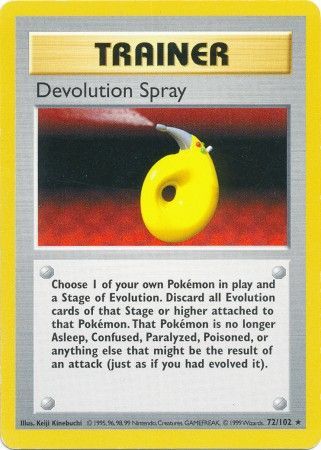 Devolution Spray (72/102) [Base Set Shadowless Unlimited] | Deep Dive Games St. Marys