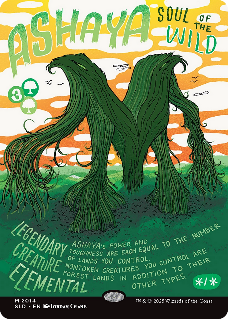 Ashaya, Soul of the Wild (Rainbow Foil) [Secret Lair Drop Series] | Deep Dive Games St. Marys