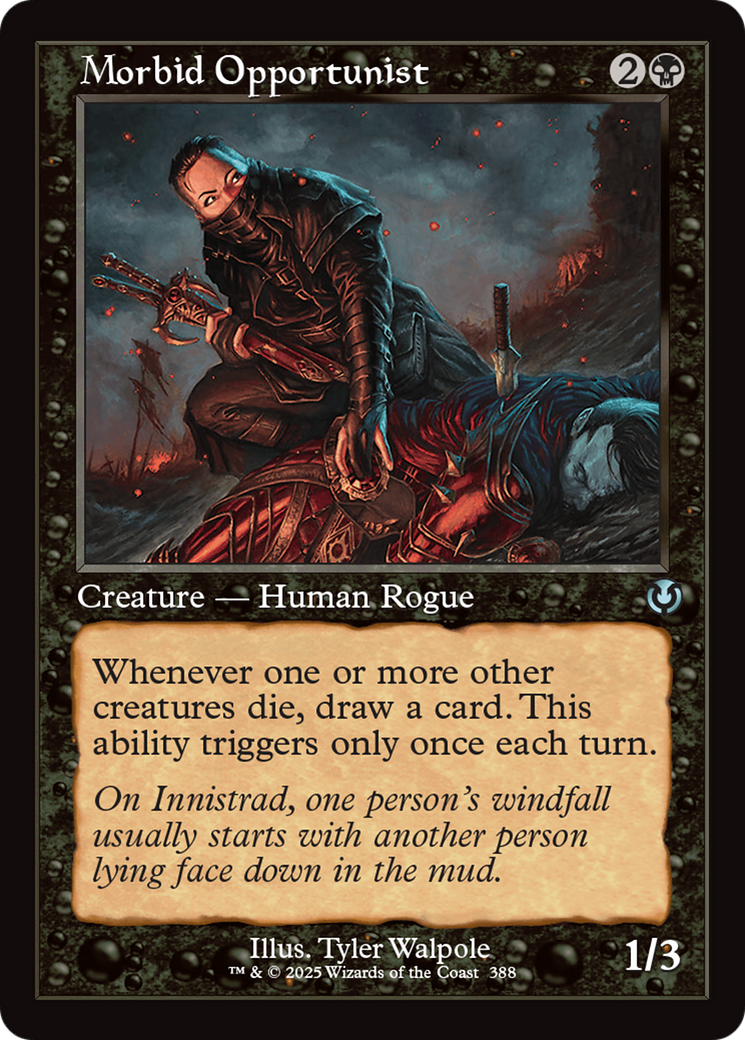 Morbid Opportunist (Retro Frame) [Innistrad Remastered] | Deep Dive Games St. Marys
