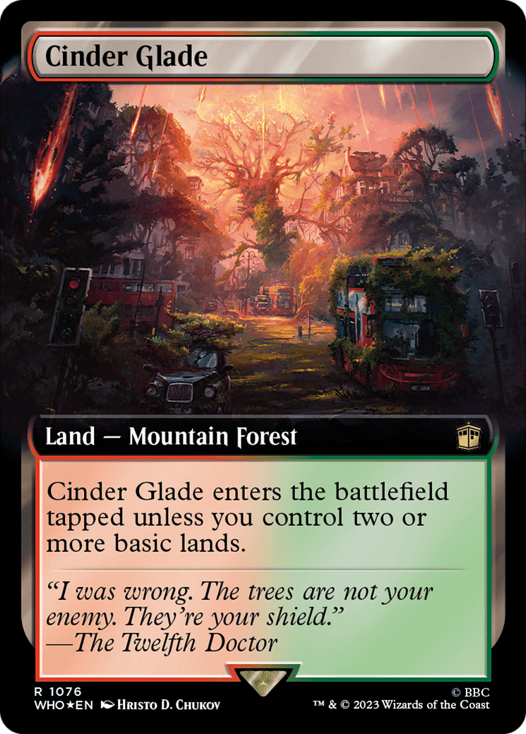 Cinder Glade (Extended Art) (Surge Foil) [Doctor Who] | Deep Dive Games St. Marys