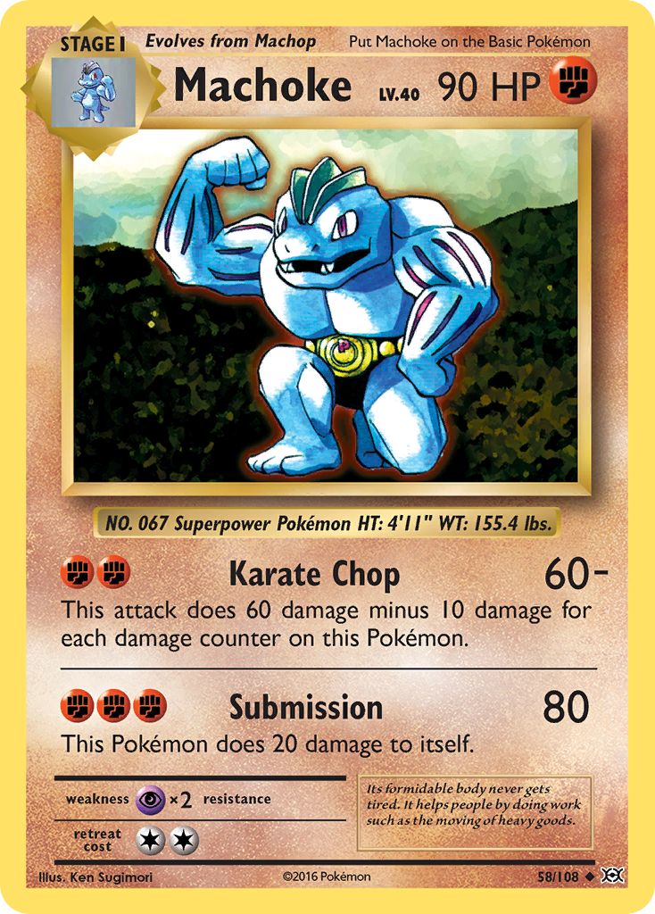 Machoke (58/108) [XY: Evolutions] | Deep Dive Games St. Marys