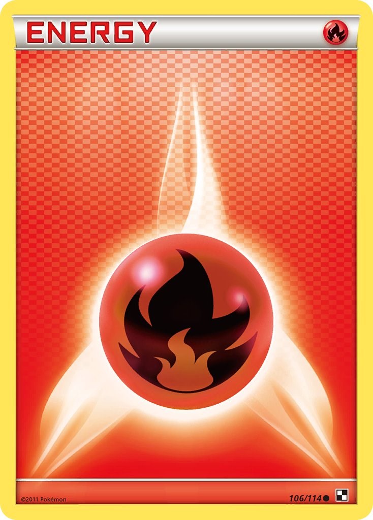 Fire Energy (106/114) [Black & White: Base Set] | Deep Dive Games St. Marys