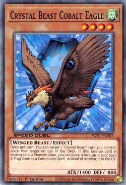 Crystal Beast Cobalt Eagle [SGX1-ENF07] Common | Deep Dive Games St. Marys