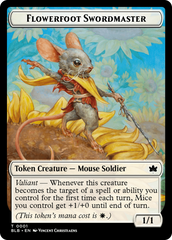 Rabbit // Flowerfoot Swordmaster Double-Sided Token [Bloomburrow Tokens] | Deep Dive Games St. Marys