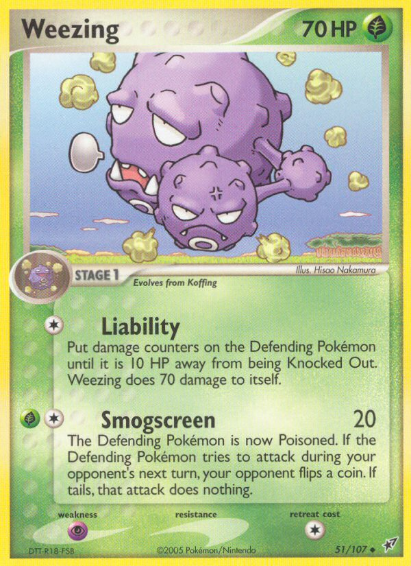 Weezing (51/107) [EX: Deoxys] | Deep Dive Games St. Marys