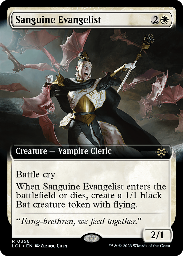 Sanguine Evangelist (Extended Art) [The Lost Caverns of Ixalan] | Deep Dive Games St. Marys