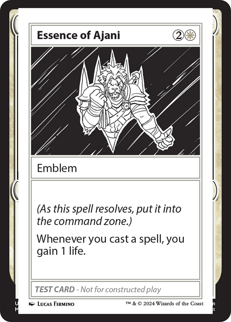 Essence of Ajani [Mystery Booster 2 Playtest Cards] | Deep Dive Games St. Marys