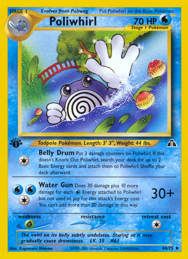 Poliwhirl (44/75) [Neo Discovery 1st Edition] | Deep Dive Games St. Marys