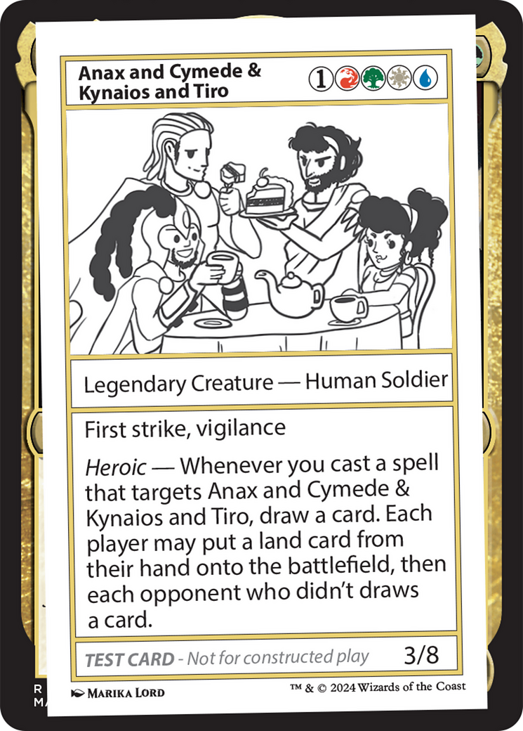 Anax and Cymede & Kynaios and Tiro [Mystery Booster 2 Playtest Cards] | Deep Dive Games St. Marys