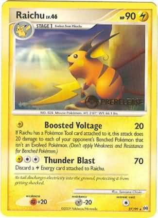 Raichu (27/99) (Prerelease Promo) [Nintendo: Black Star Promos] | Deep Dive Games St. Marys