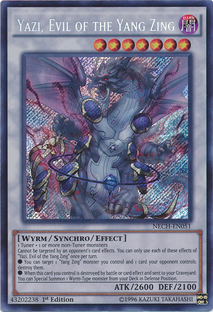 Yazi, Evil of the Yang Zing [NECH-EN051] Secret Rare | Deep Dive Games St. Marys