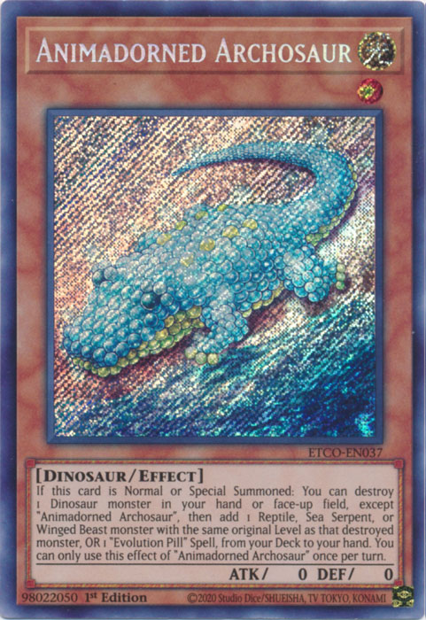 Animadorned Archosaur [ETCO-EN037] Secret Rare | Deep Dive Games St. Marys