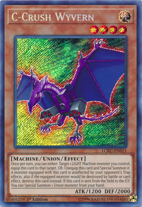 C-Crush Wyvern [LCKC-EN021] Secret Rare | Deep Dive Games St. Marys