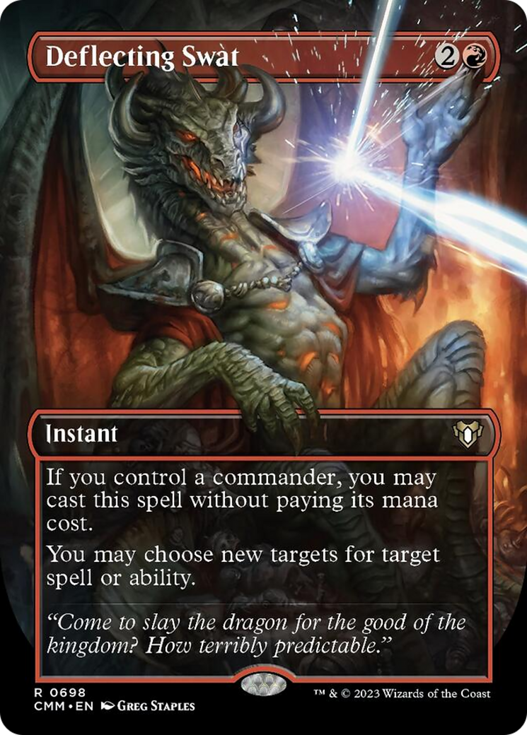 Deflecting Swat (Borderless Alternate Art) [Commander Masters] | Deep Dive Games St. Marys