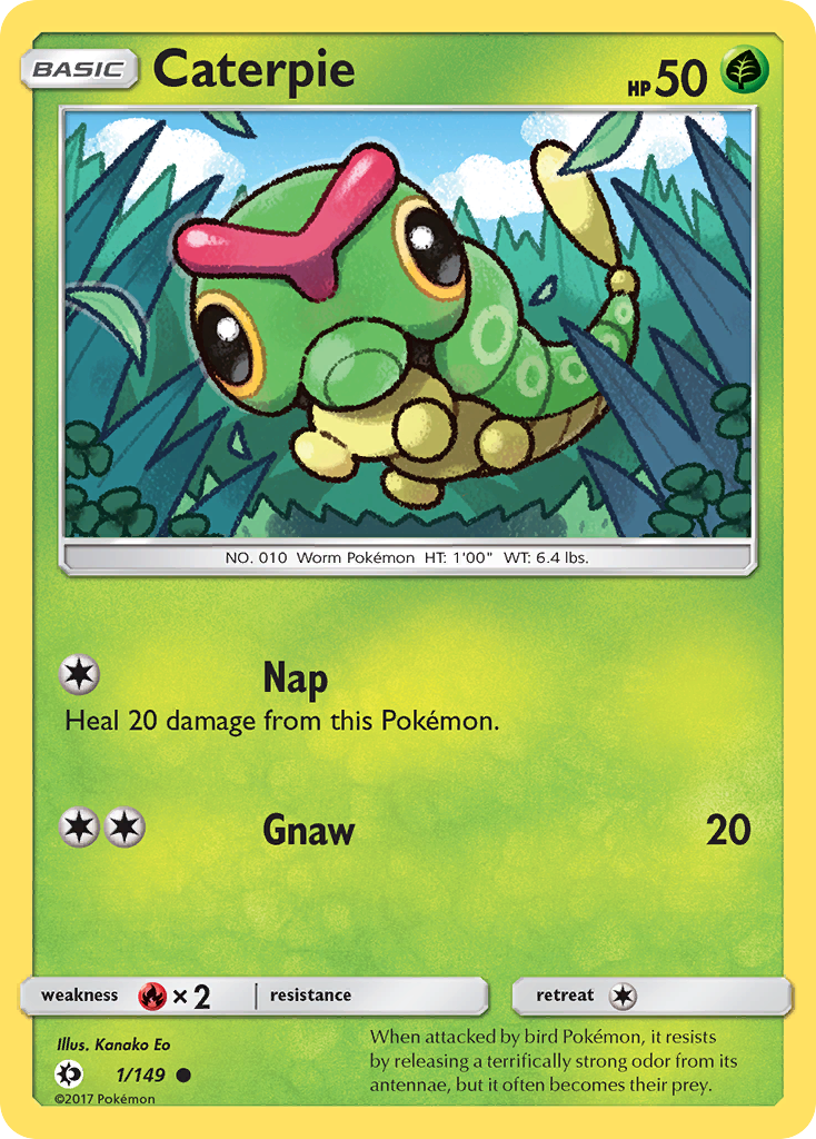 Caterpie (1/149) [Sun & Moon: Base Set] | Deep Dive Games St. Marys