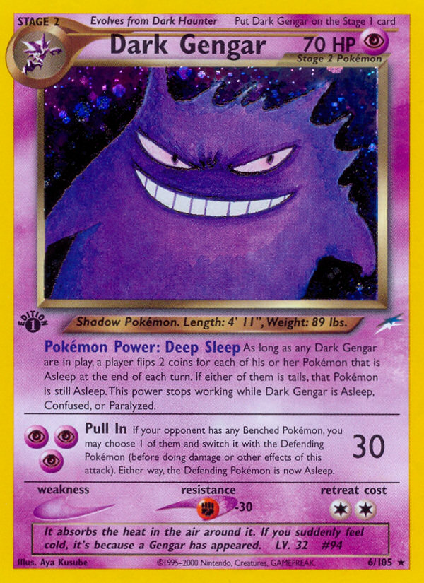 Dark Gengar (6/105) [Neo Destiny 1st Edition] | Deep Dive Games St. Marys