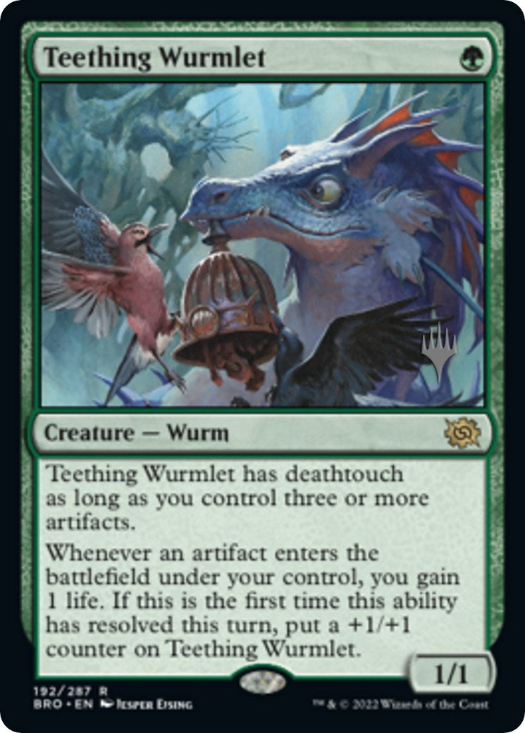 Teething Wurmlet (Promo Pack) [The Brothers' War Promos] | Deep Dive Games St. Marys