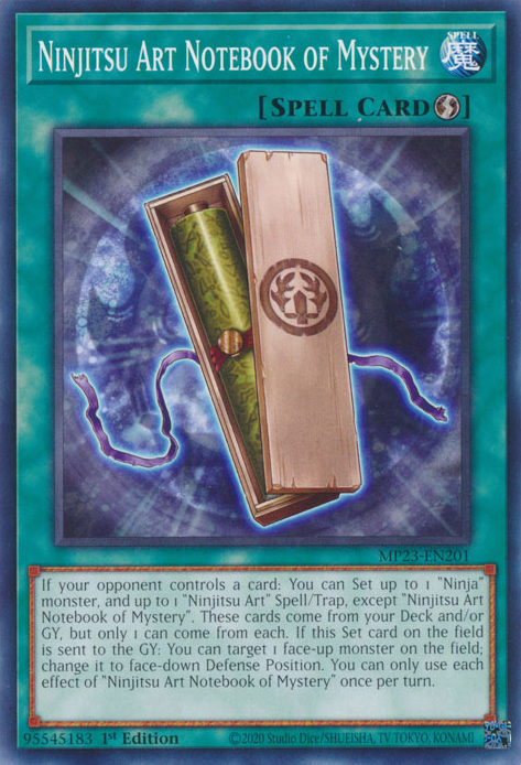 Ninjitsu Art Notebook of Mystery [MP23-EN201] Common | Deep Dive Games St. Marys