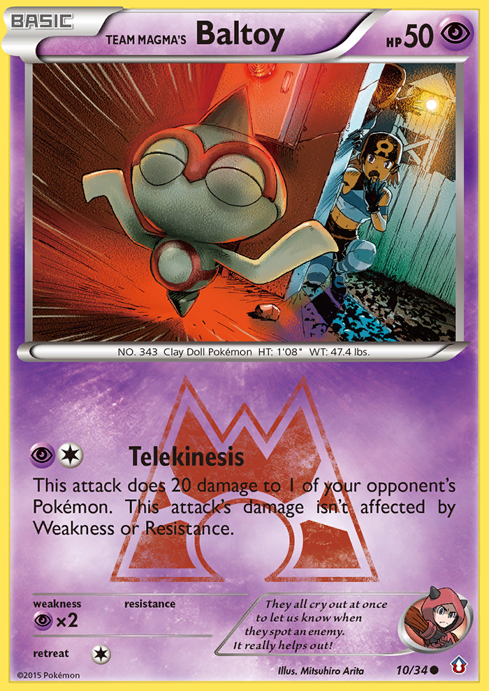 Team Magma's Baltoy (10/34) [XY: Double Crisis] | Deep Dive Games St. Marys