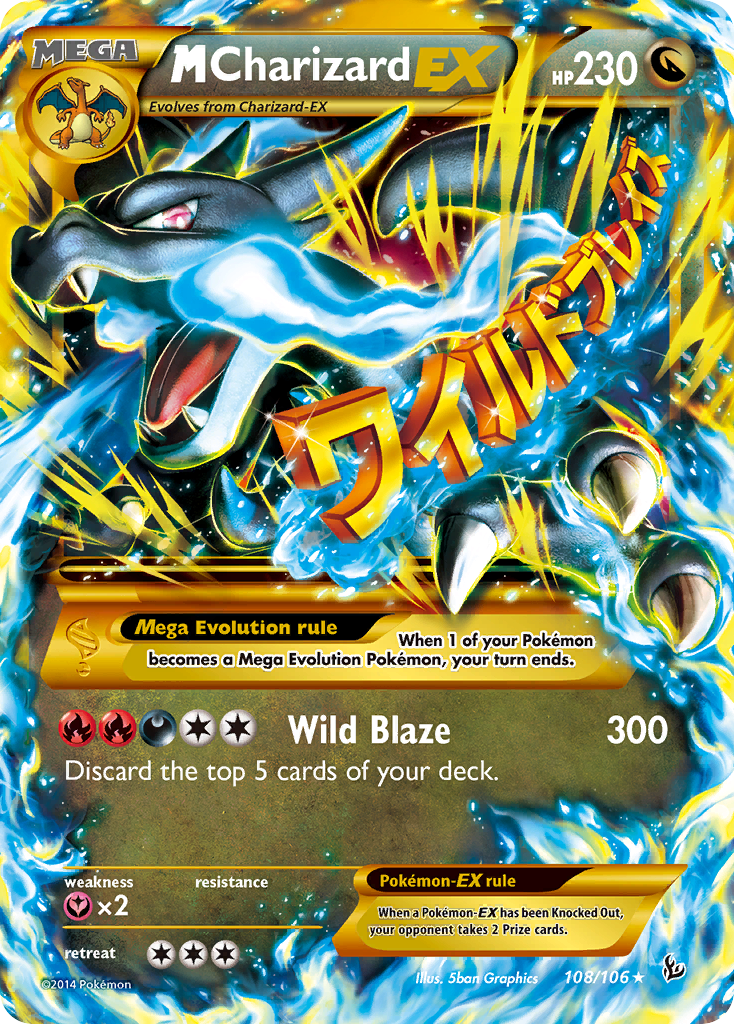 M Charizard EX (108/106) [XY: Flashfire] | Deep Dive Games St. Marys