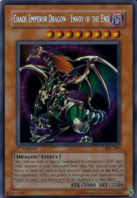 Chaos Emperor Dragon - Envoy of the End [IOC-000] Secret Rare | Deep Dive Games St. Marys