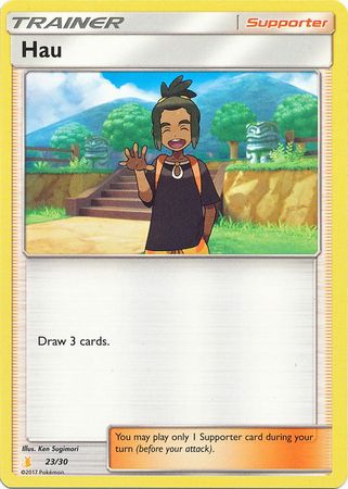 Hau (23/30) [Sun & Moon: Trainer Kit - Alolan Raichu] | Deep Dive Games St. Marys