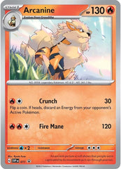 Arcanine (011) [Scarlet & Violet: Black Star Promos] | Deep Dive Games St. Marys