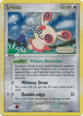 Spinda (26/92) (Stamped) [EX: Legend Maker] | Deep Dive Games St. Marys