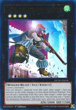 Castel, the Skyblaster Musketeer [DUDE-EN018] Ultra Rare | Deep Dive Games St. Marys