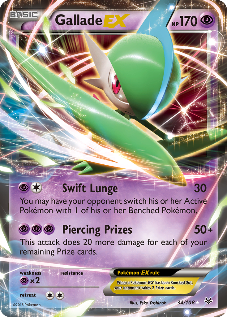 Gallade EX (34/108) [XY: Roaring Skies] | Deep Dive Games St. Marys