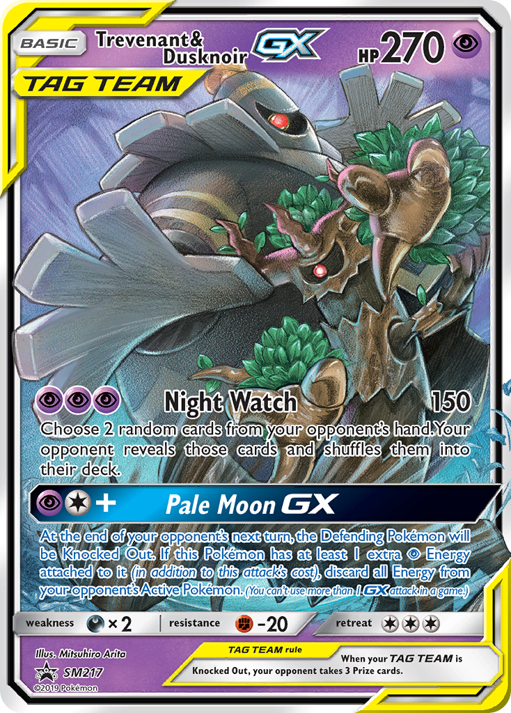 Trevenant & Dusknoir GX (SM217) [Sun & Moon: Black Star Promos] | Deep Dive Games St. Marys