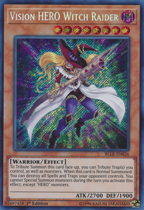 Vision Hero Witch Raider [BLLR-EN026] Secret Rare | Deep Dive Games St. Marys