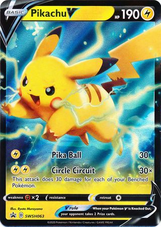 Pikachu V (SWSH063) [Sword & Shield: Black Star Promos] | Deep Dive Games St. Marys