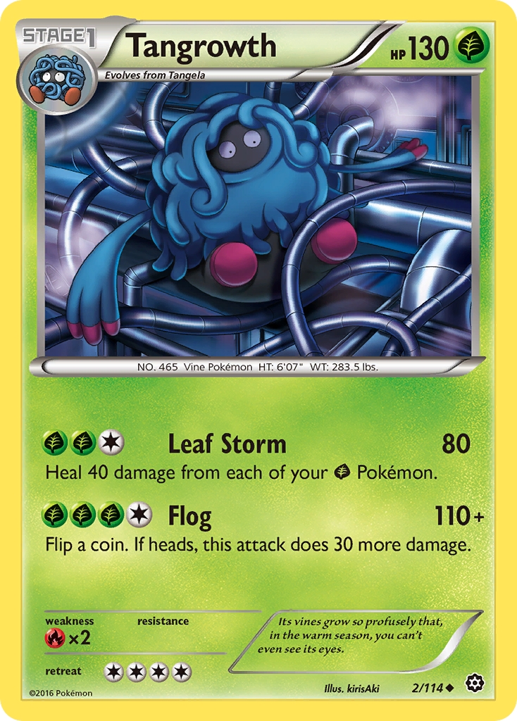 Tangrowth (2/114) [XY: Steam Siege] | Deep Dive Games St. Marys