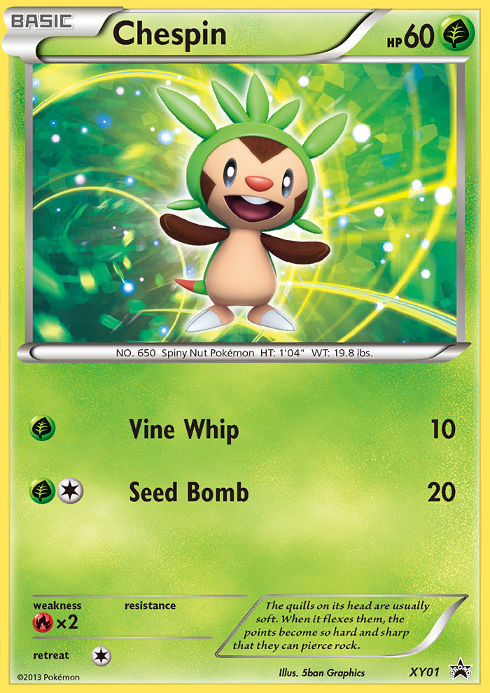 Chespin (XY01) [XY: Black Star Promos] | Deep Dive Games St. Marys