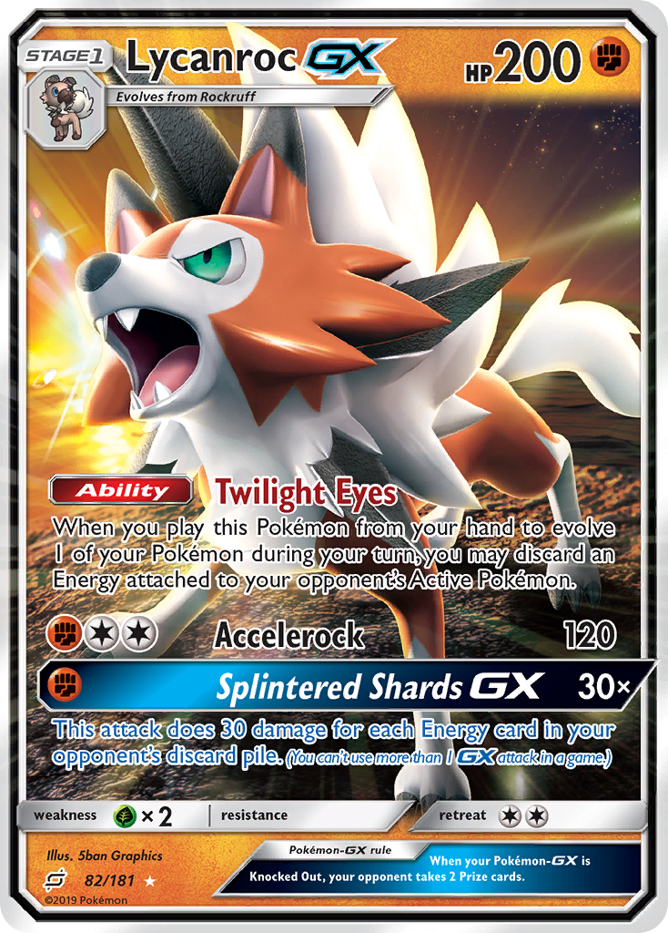 Lycanroc GX (82/181) [Sun & Moon: Team Up] | Deep Dive Games St. Marys