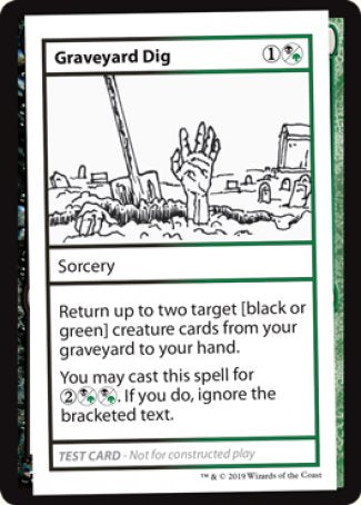 Graveyard Dig (2021 Edition) [Mystery Booster Playtest Cards] | Deep Dive Games St. Marys