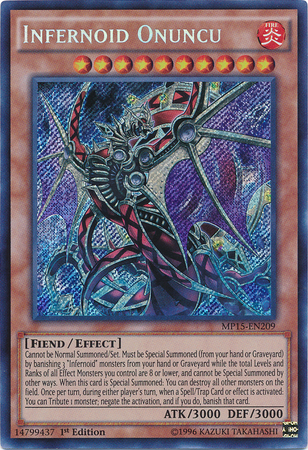 Infernoid Onuncu [MP15-EN209] Secret Rare | Deep Dive Games St. Marys