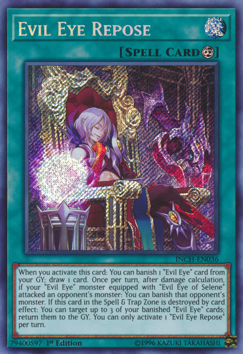 Evil Eye Repose [INCH-EN036] Secret Rare | Deep Dive Games St. Marys