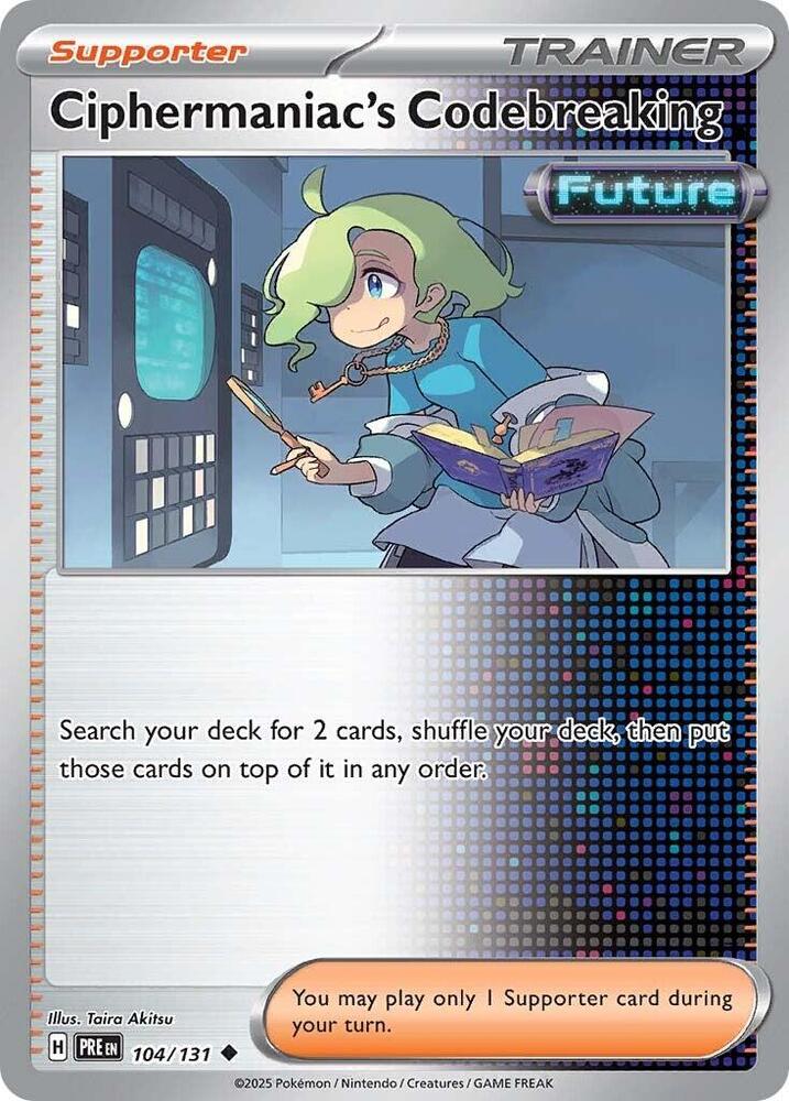 Ciphermaniac's Codebreaking (104/131) [Scarlet & Violet: Prismatic Evolutions] | Deep Dive Games St. Marys