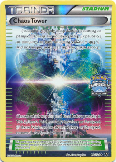 Chaos Tower (94/124) (National Championship Promo) [XY: Fates Collide] | Deep Dive Games St. Marys