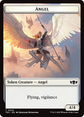 Angel // Spirit Double-Sided Token [Tarkir: Dragonstorm Commander Tokens] | Deep Dive Games St. Marys