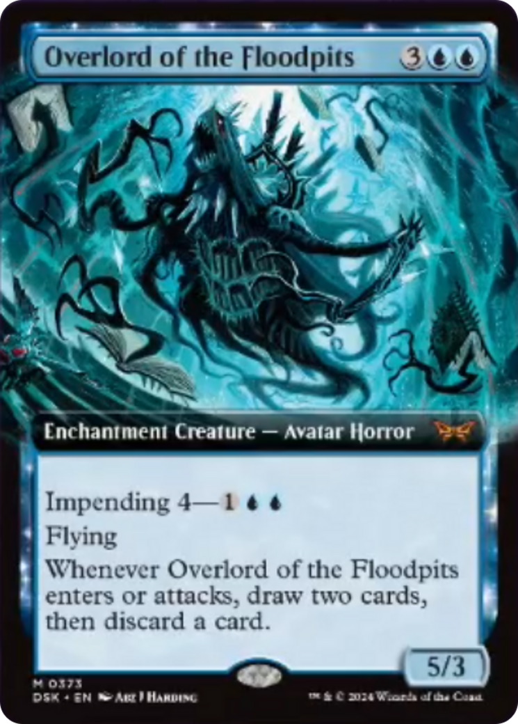 Overlord of the Floodpits (Extended Art) [Duskmourn: House of Horror] | Deep Dive Games St. Marys