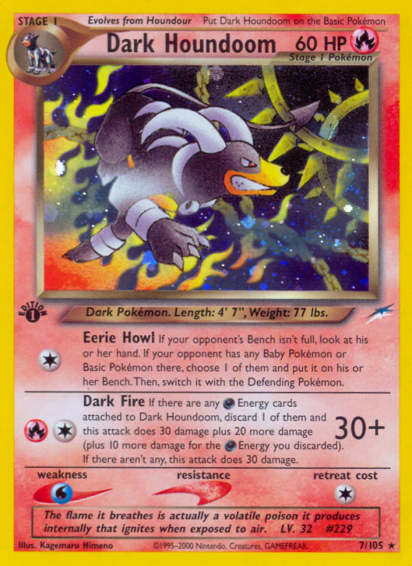 Dark Houndoom (7/105) [Neo Destiny 1st Edition] | Deep Dive Games St. Marys