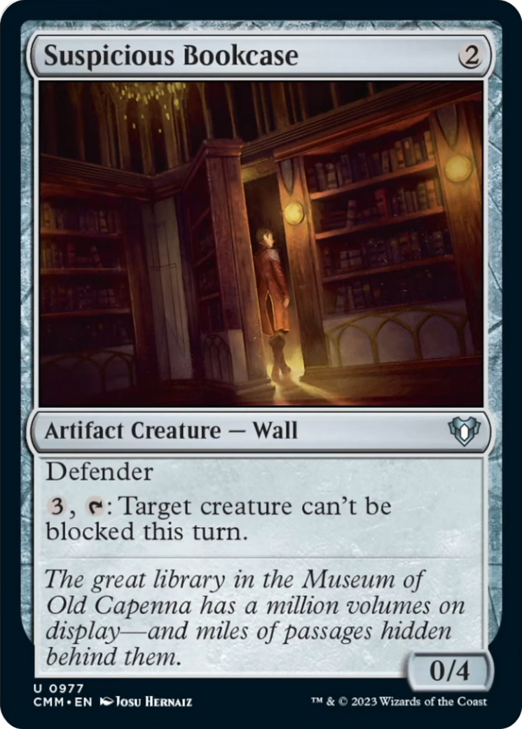 Suspicious Bookcase [Commander Masters] | Deep Dive Games St. Marys