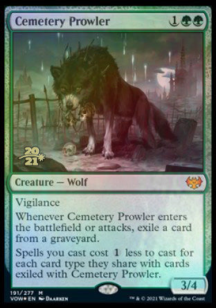 Cemetery Prowler [Innistrad: Crimson Vow Prerelease Promos] | Deep Dive Games St. Marys