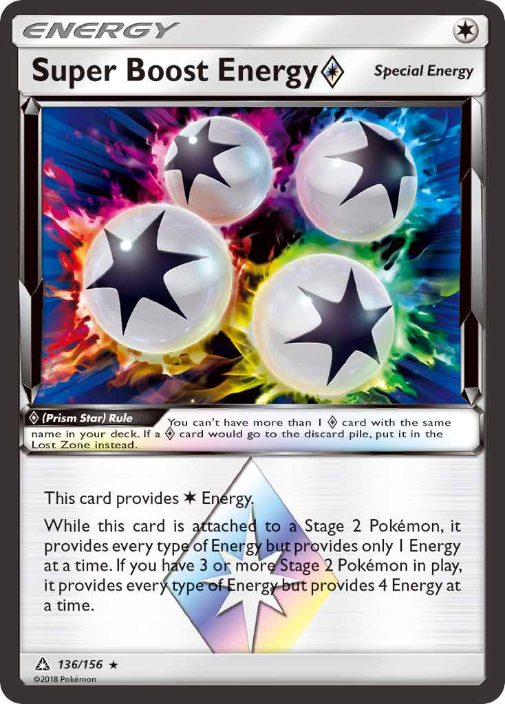 Super Boost Energy (136/156) (Prism Star) [Sun & Moon: Ultra Prism] | Deep Dive Games St. Marys