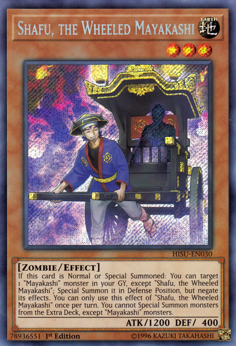 Shafu, the Wheeled Mayakashi [HISU-EN030] Secret Rare | Deep Dive Games St. Marys