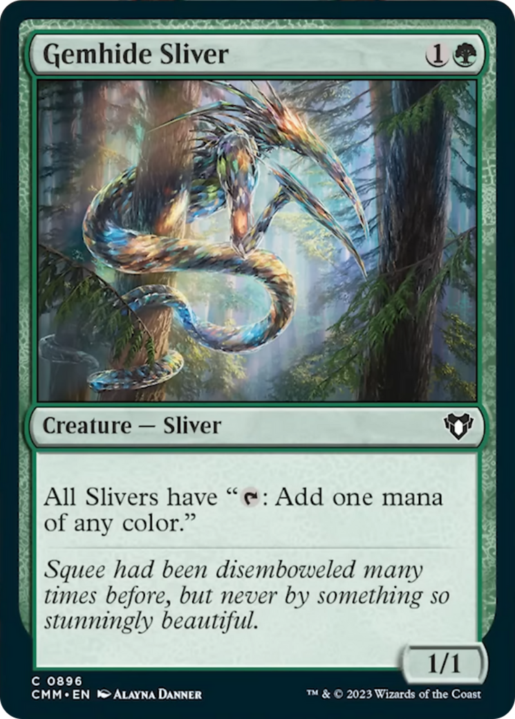 Gemhide Sliver [Commander Masters] | Deep Dive Games St. Marys